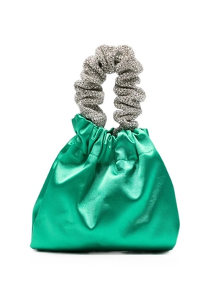 TWENTY FOURHAITCH Anaan crystal-embellished clutch bag - Green