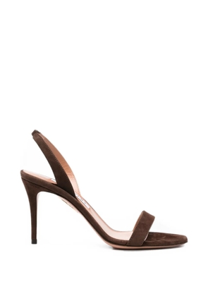 Aquazzura So Nude suede slingback sandals - Brown