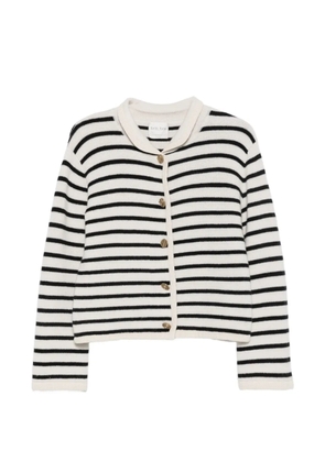 Forte Forte striped button-up cardigan - Neutrals