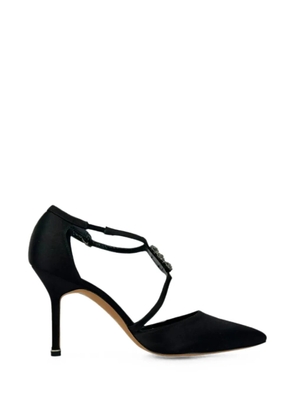 Manolo Blahnik Seneca crystal-embellished pumps - Black