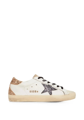 Golden Goose Super-Star glitter-detail sneakers - White