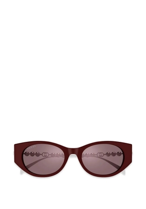 Gucci Eyewear oval-frame sunglasses - Brown
