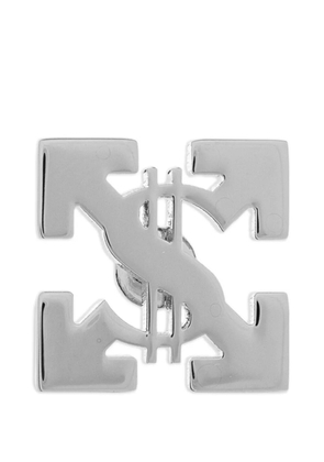Off-White Arrows dollar-sign earring - Silver