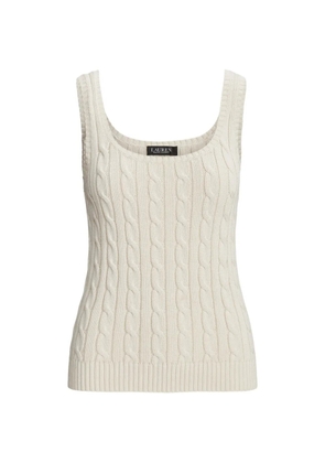 Lauren Ralph Lauren cable-knit sleeveless sweater - Neutrals