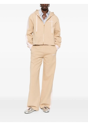 Casablanca Punto side-stripe zip-up hoodie - Neutrals