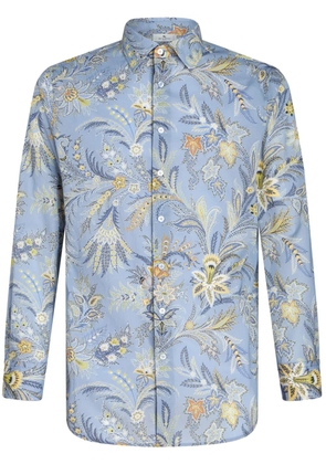 ETRO paisley-print cotton shirt - Blue