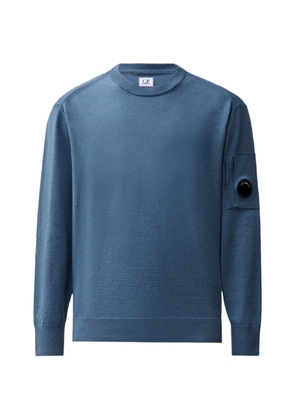 C.P. Company Lens-detail crew-neck sweater - Blue