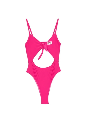 Chiara Ferragni cut-out tie-front swimsuit - Pink