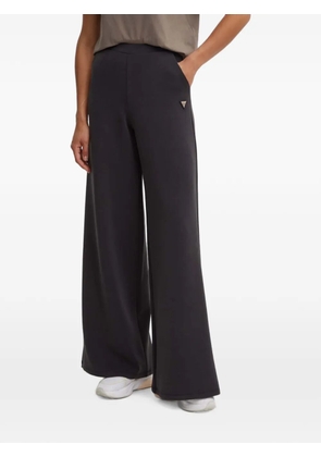 GUESS USA logo-plaque wide-leg trousers - Grey