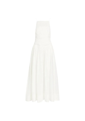 Aje shirred spaghetti-strap maxi dress - Neutrals