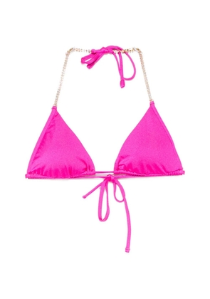 Chiara Ferragni crystal-embellished bikini top - Pink