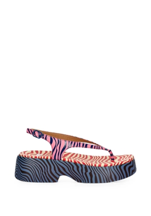 Camper Tasha zebra-print platform sandals - Pink