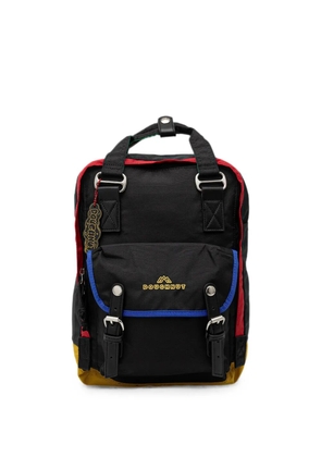 Doughnut Macaroon You-Niverse logo-embroidered backpack - Black