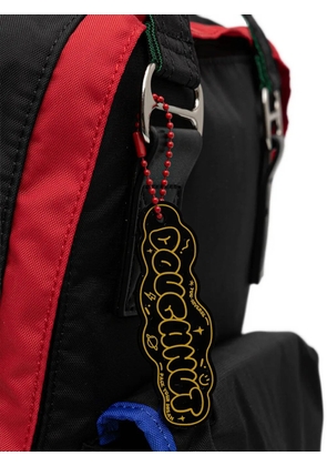 Doughnut Macaroon You-Niverse logo-embroidered backpack - Black