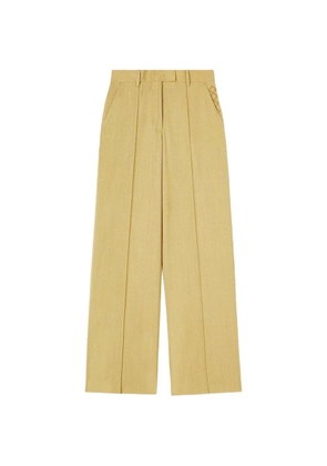 RETORI embroidered wide-leg trousers - Yellow