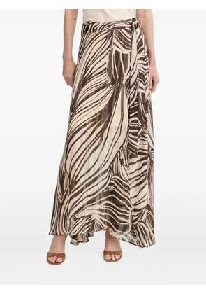 GUESS USA New Romana wrap maxi skirt - Brown