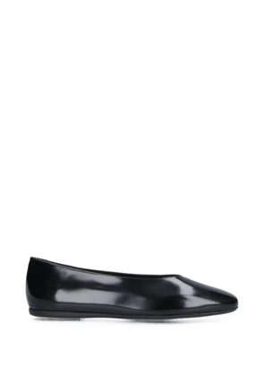 Prada polished leather ballet flats - Black