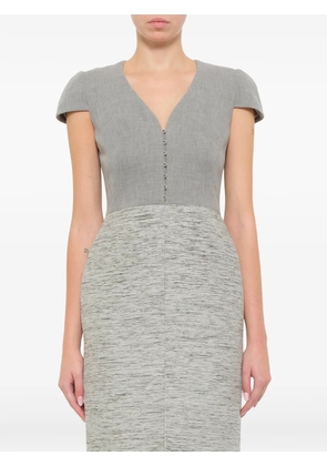 Alexander McQueen cap-sleeve pencil dress - Grey