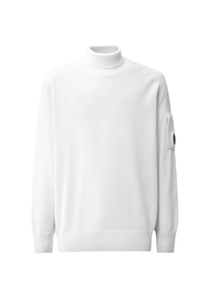 C.P. Company Lens roll-neck sweater - White