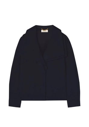 RETORI shawl-collar shirt - Blue