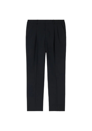 RETORI pleated-front virgin-wool trousers - Black