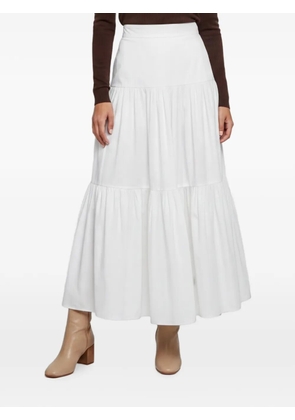 Dolce & Gabbana Pre-Owned tiered maxi skirt - White