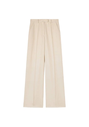 RETORI pleated silk tailored trousers - Neutrals