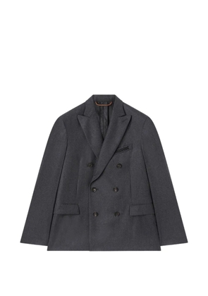 RETORI double-breasted peak-lapel blazer - Grey