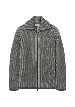 RETORI two-way-zip-fastening cardigan - Grey
