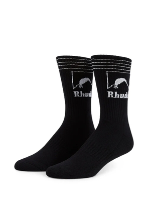 RHUDE Moonlight Outline socks - Black