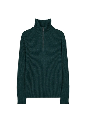 RETORI ribbed mock-neck sweater - Green