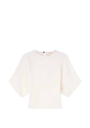 RETORI keyhole-back satin top - Neutrals