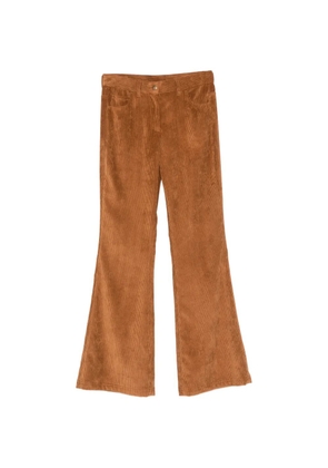Moncler corduroy flared trousers - Brown