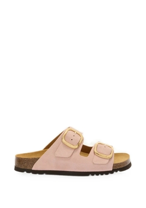 Scholl Noelle suede buckle-fastening sandals - Pink