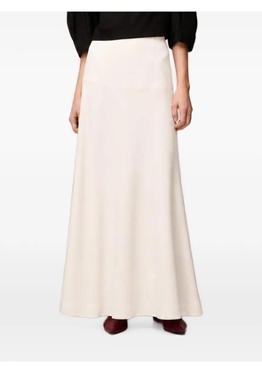 RETORI zip-fastening maxi skirt - White