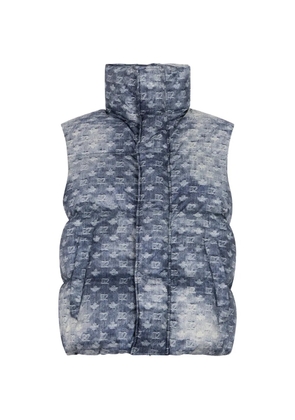 DSQUARED2 D2 Monogram down gilet - Blue