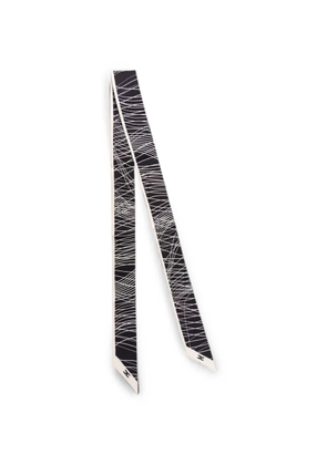 Elisabetta Franchi abstract-pattern scarf - Black