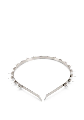 d'heygere stud-embellished headband - Silver