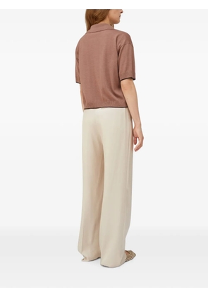 RETORI Heritage wide-leg silk trousers - Neutrals