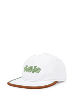 Drôle De Monsieur logo-embroidered baseball cap - White