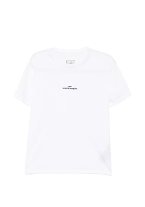 Maison Margiela distorted logo T-shirt - White