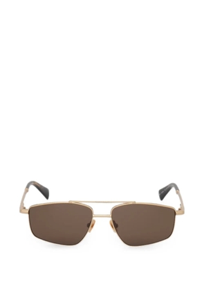 AllSaints geometric-frame tinted leans sunglasses - Gold