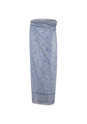 MC2 Saint Barth floral-print sarong - Blue