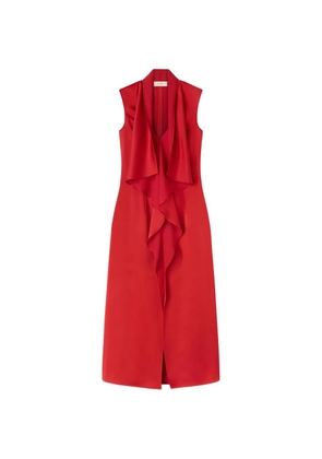 RETORI draped midi dress - Red