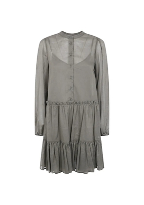 TWINSET ruffled mini dress - Green