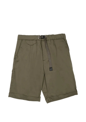White Sand belted turn-up shorts - Green
