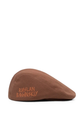 Ruslan Baginskiy Ivy logo-embroidered cap - Brown