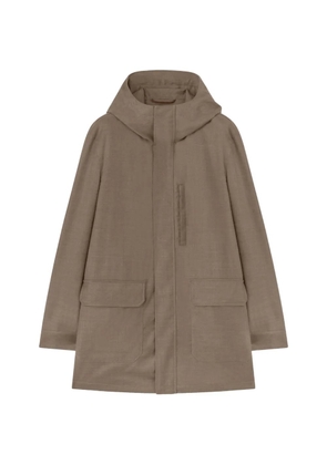 RETORI water-repellent wool parka - Neutrals