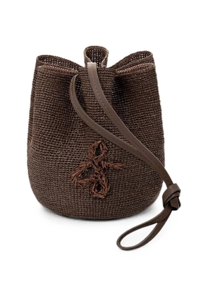 Ruslan Baginskiy HatBag convertible straw hat - Brown