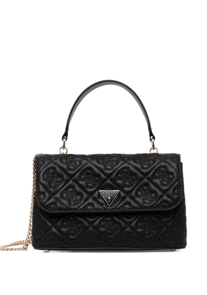 GUESS USA embossed quilted shoulder bag - Black